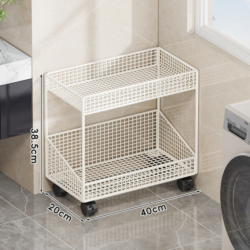 Compact Three-Tier Ventilated Metal Mesh Organizer Shelf for Countertop and Cabinet