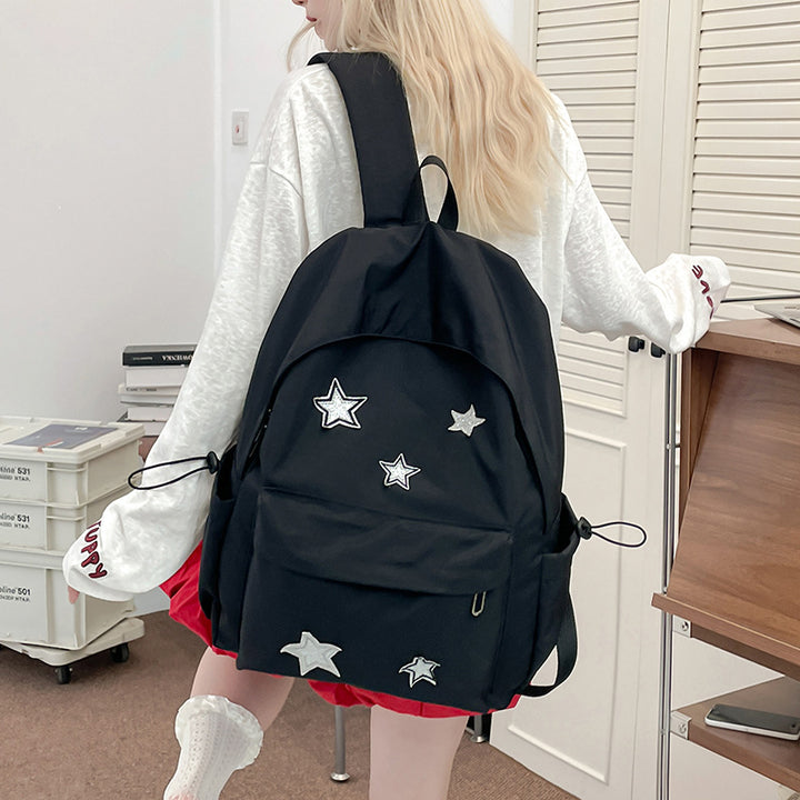 Stylish Star-Embellished Everyday Backpack Kalsten