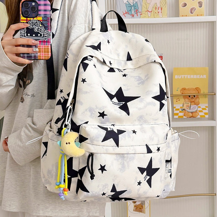 Trendy Star-Printed Backpack Kalsten