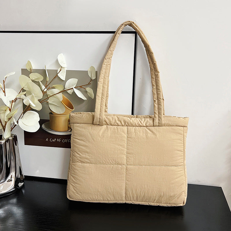 Padded Texture Tote Bag