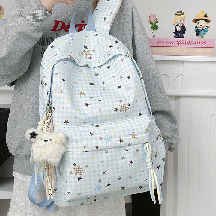 Cute Decorative Star-Embellished Backpack Kalsten