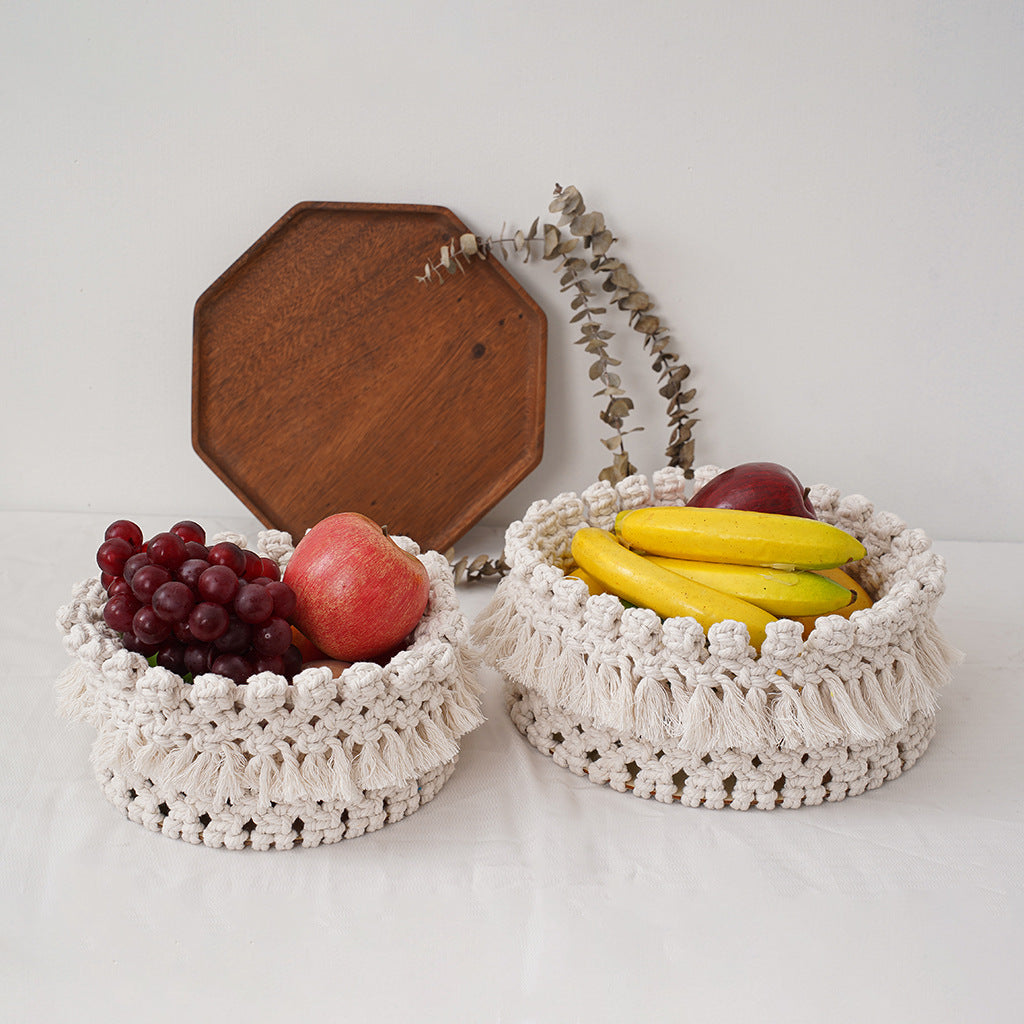 Decorative Macramé Storage Basket Kalsten