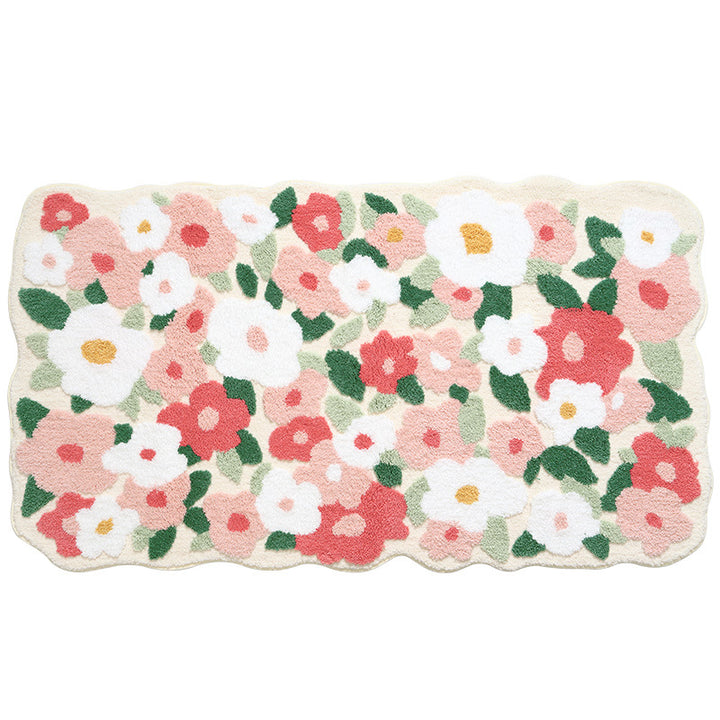 Floral Pattern Bath Mat Kalsten