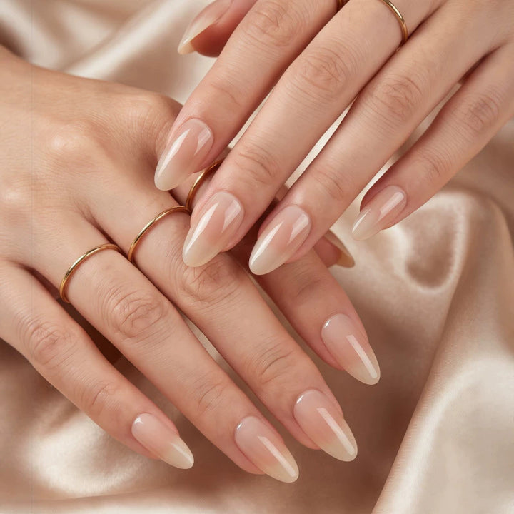 Elegant Almond-Shaped Press-On Nail Tips Kalsten