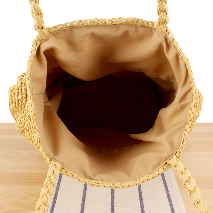 Braided backpack bag with stylish ruffle details Kalsten