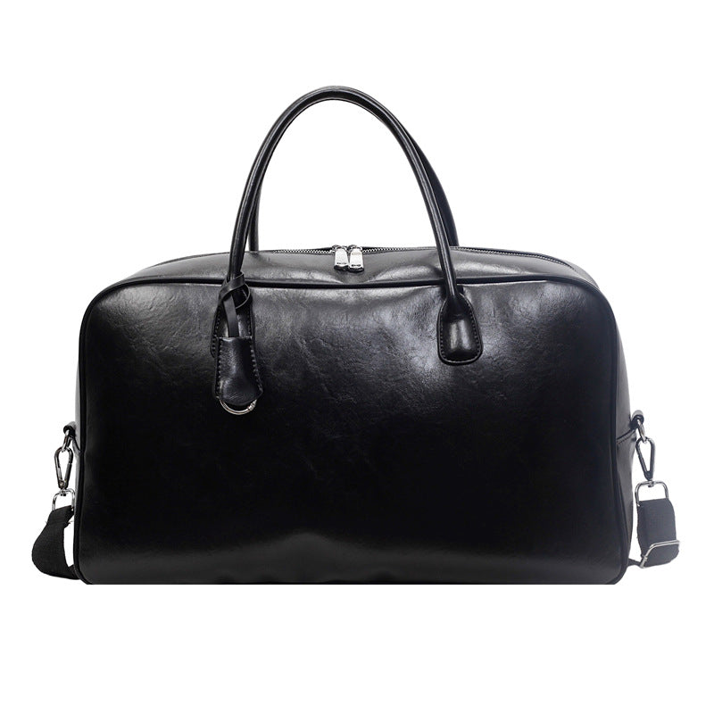 Premium Leather Weekender Duffle Bag