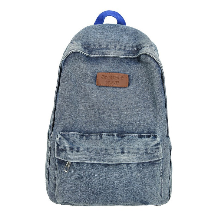 Stylish Denim School Backpack Kalsten