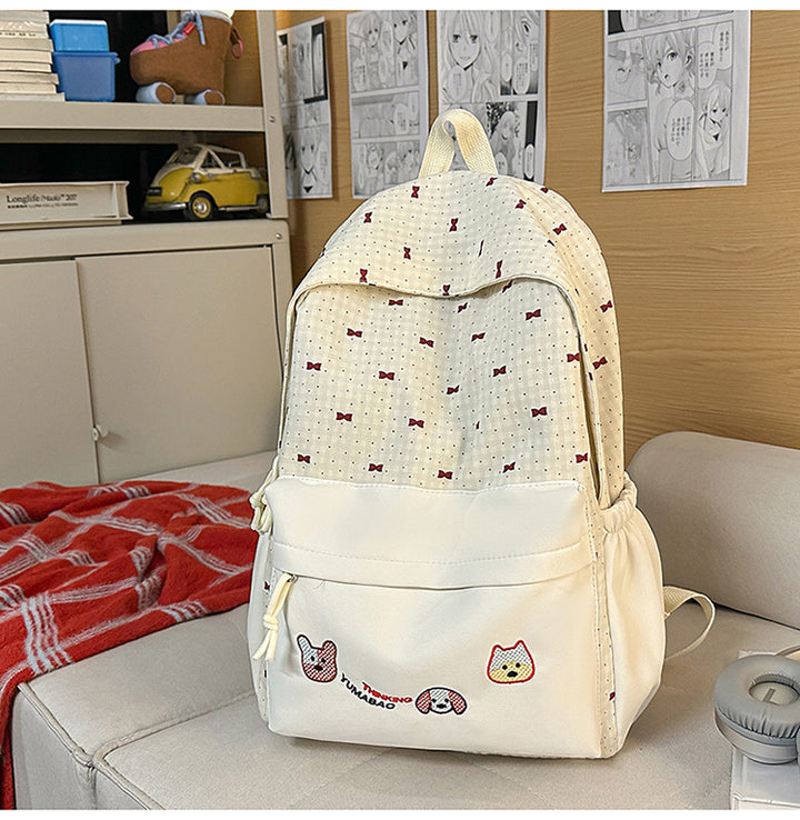 Cute Bow-Embellished Backpack Kalsten