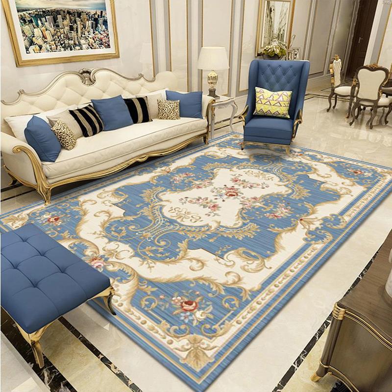 Elegant Floral Woven Area Rug