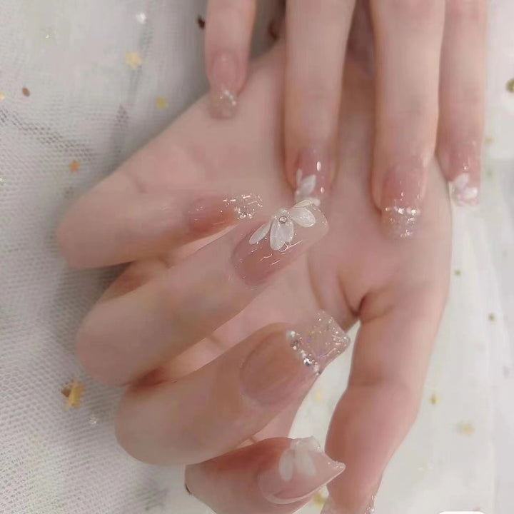 Floral Press-On Nail Set