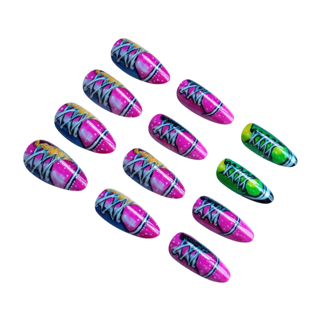 Playful Themed Press-On Nail Set Kalsten