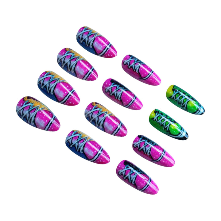 Playful Themed Press-On Nail Set Kalsten