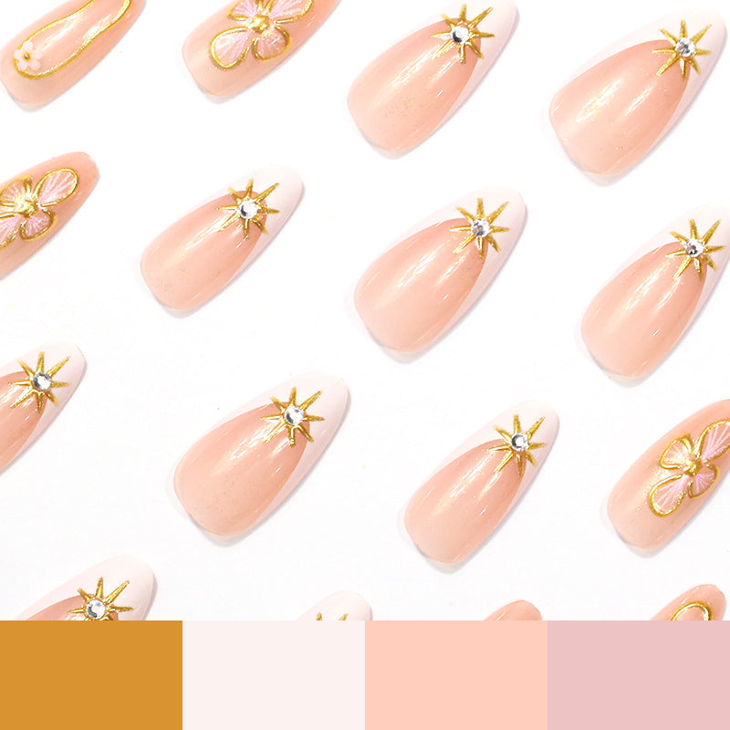 Elegant Floral Design Nail Enhancements Kalsten