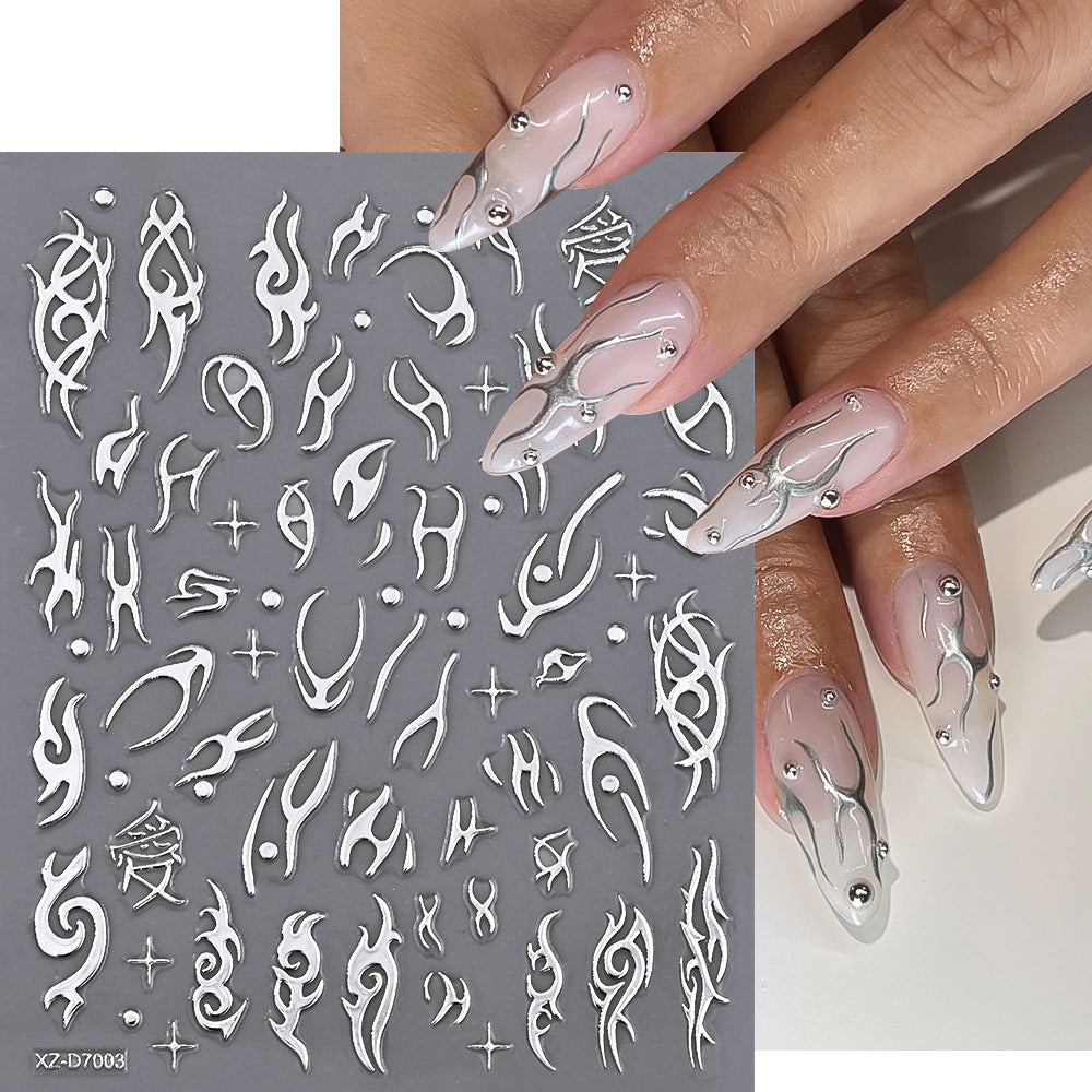 Floral Decorative Nail Art Stickers
