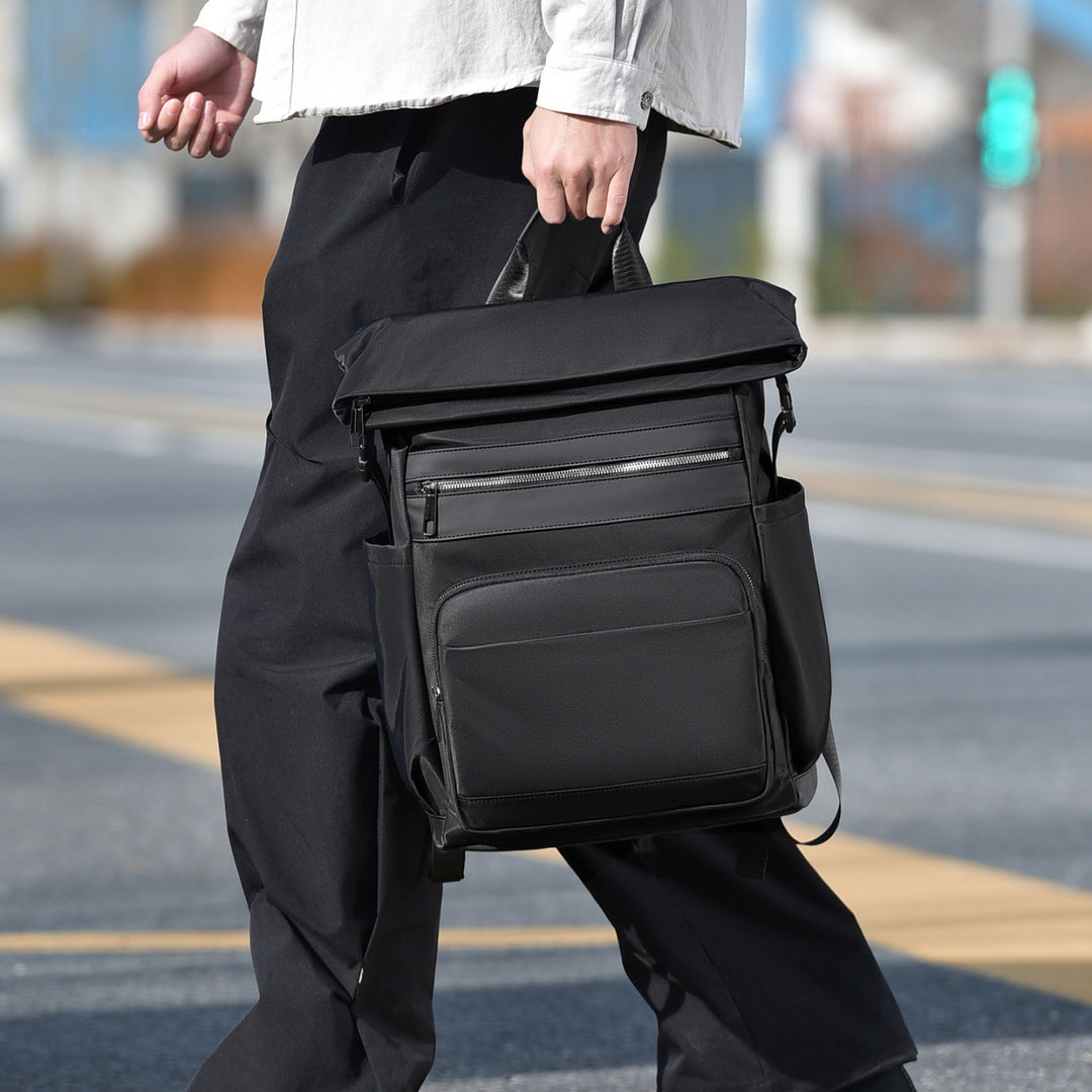 Versatile Roll-Top Laptop Backpack
