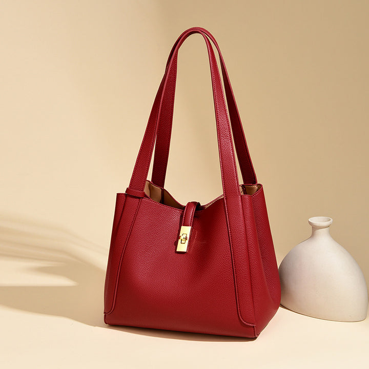 Elegant Structured Shoulder Tote Kalsten