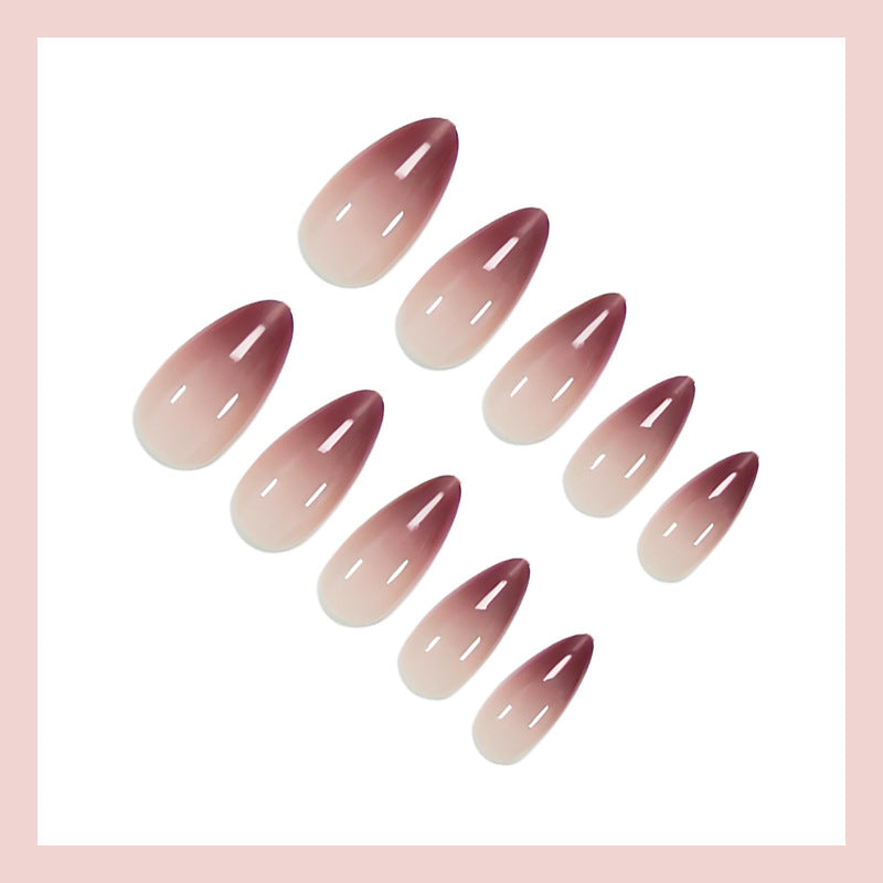 Acrylic nail set in stylish ombre design Kalsten