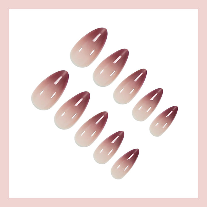 Acrylic nail set in stylish ombre design Kalsten