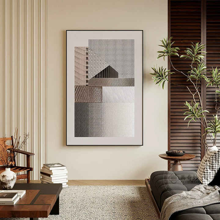 Geometric Abstract Framed Wall Art