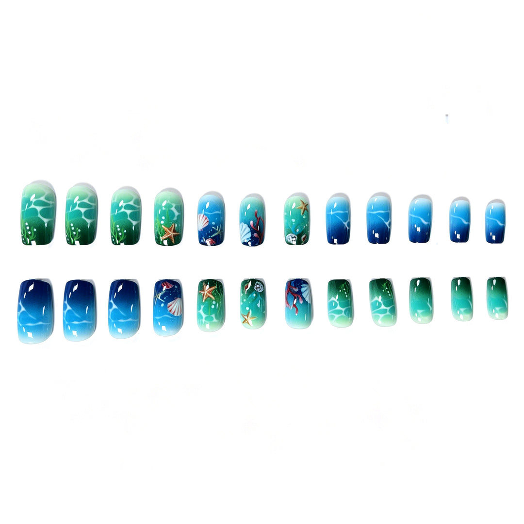 Artistic Ocean-Inspired Nail Art Enhancements Kalsten