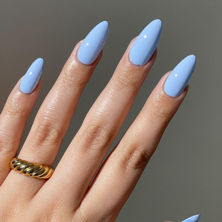 Premium Glossy Almond-Shaped Press-On Nail Set Kalsten