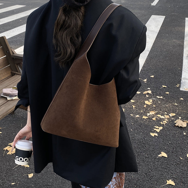 Suede Hobo Handbag Kalsten