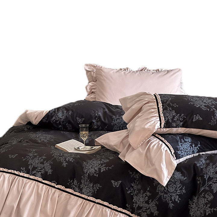Romantic ruffle bedding set