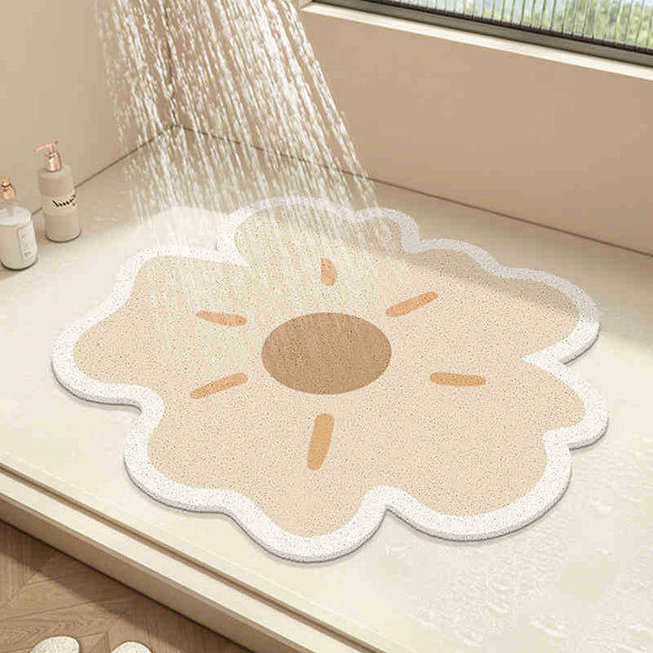 Floral Design Bath Mat Kalsten