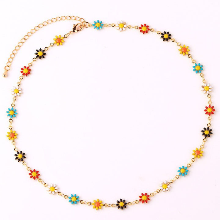 Floral Daisy Chain Necklace Kalsten