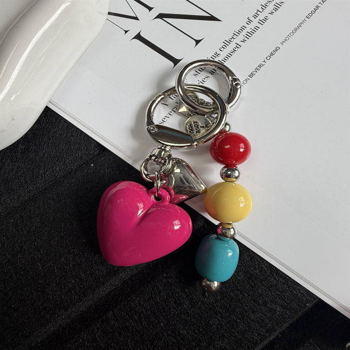 Decorative Heart-Themed Keychain Kalsten