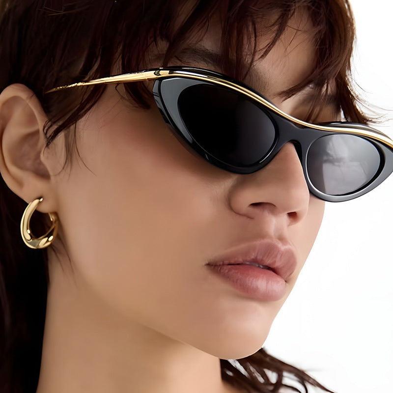 Women's Cat-Eye Sunglasses with Elegant Metal Frame Kalsten