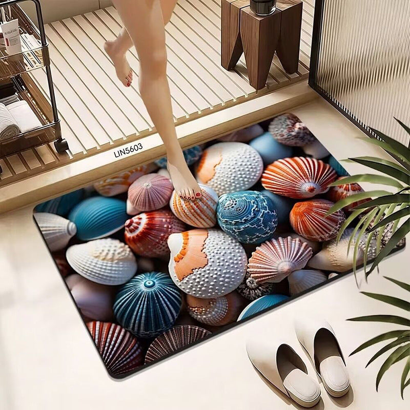 Pebble-Designed Bath Mat Kalsten