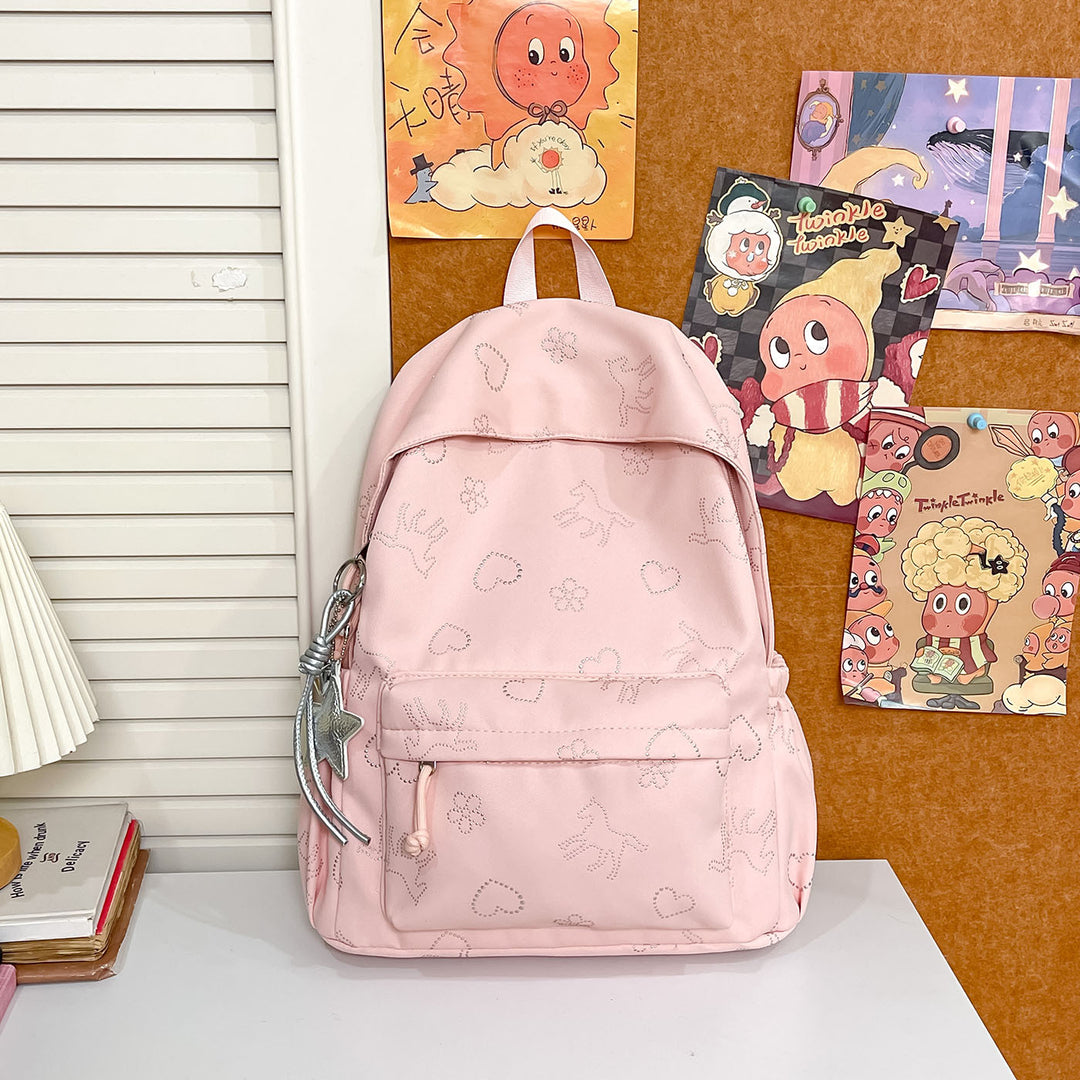 Durable Graphic Print Backpack Kalsten