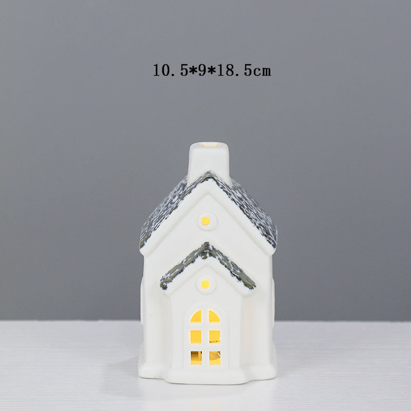 Decorative Ceramic House Lantern Kalsten 1790310186
