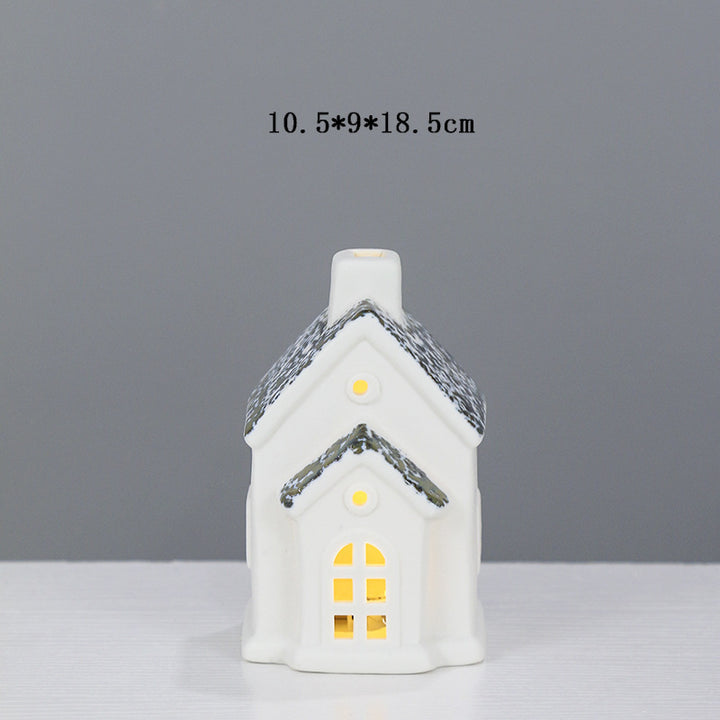 Decorative Ceramic House Lantern Kalsten 1790310186