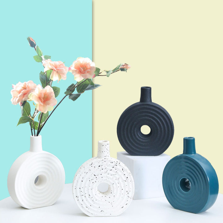 Decorative Round Ceramic Vase Kalsten