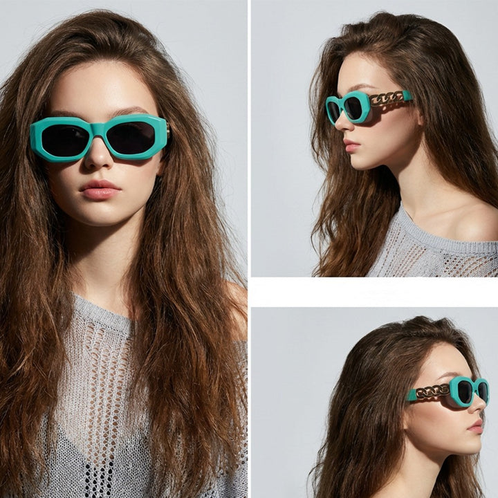 Ladies fashionable sunglasses with luxurious chain frame Kalsten