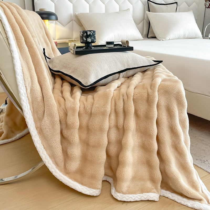 Plush Faux Fur Throw Blanket Kalsten