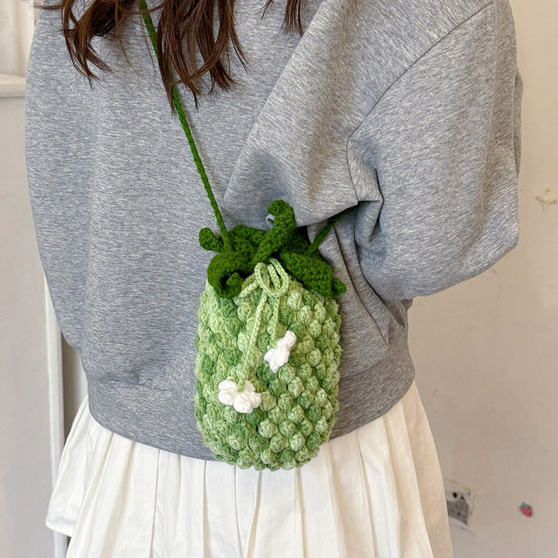 Crochet Floral Mini Bag