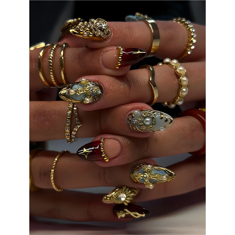Artistic 3D Decorative Press-On Nails Kalsten
