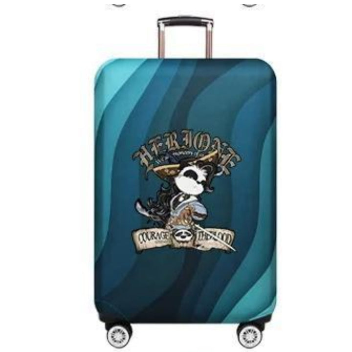 Unisex Hard Shell Luggage with Creative Bear Design Graphic Kalsten