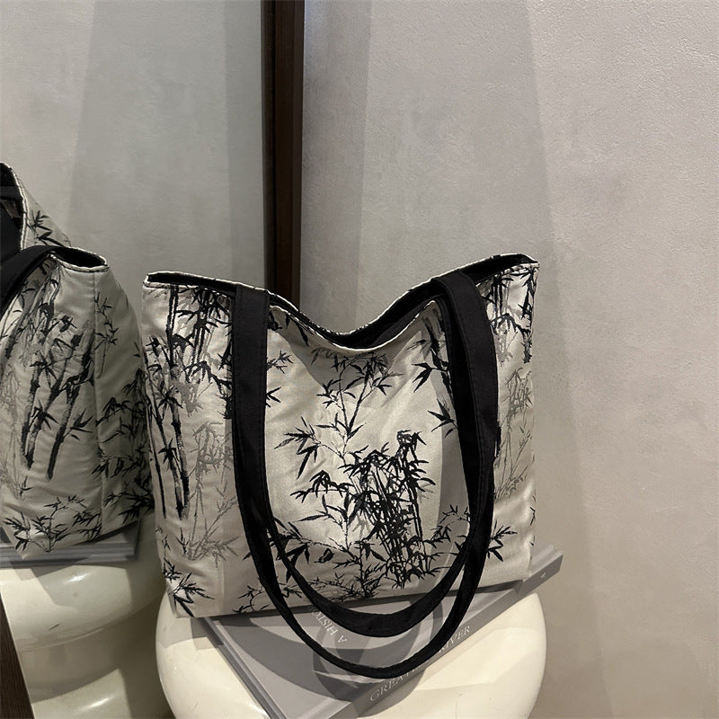 Stylish Bamboo Print Tote Bag Kalsten