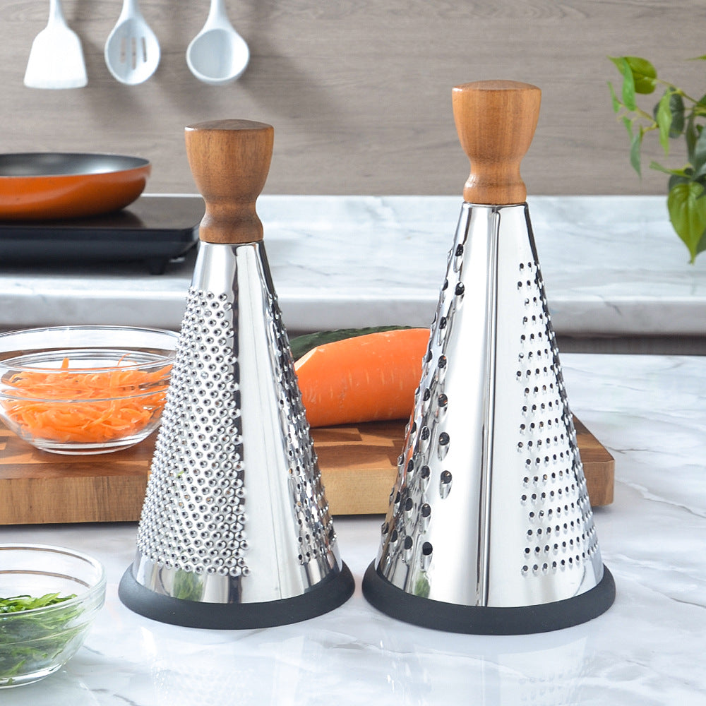 Ergonomic stainless steel kitchen grater with non-slip handle Kalsten