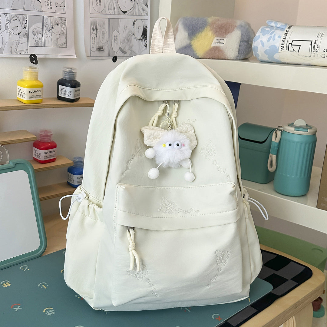 Cute Embroidered Multi-Pocket Backpack Kalsten