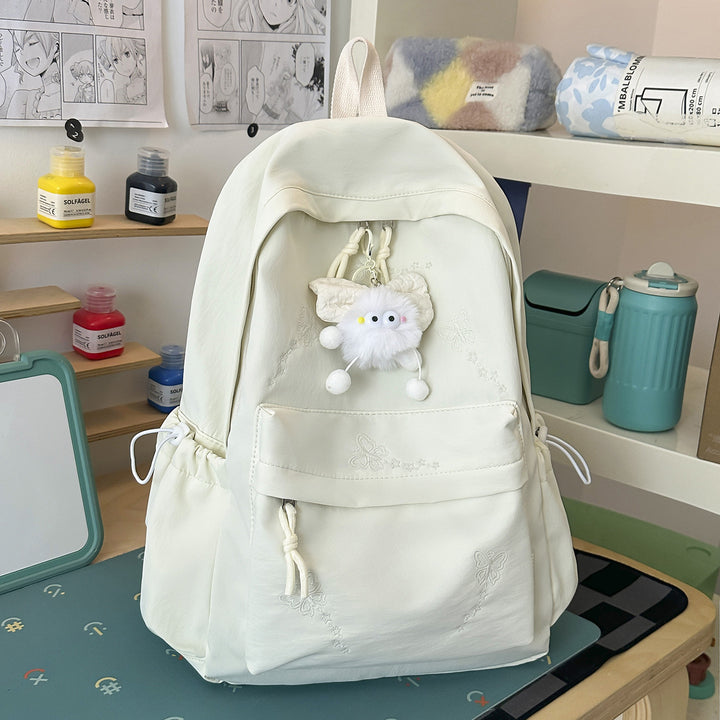 Cute Embroidered Multi-Pocket Backpack Kalsten