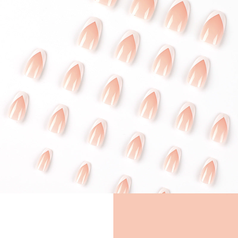 Elegant Artificial Nails with French Tip Kalsten