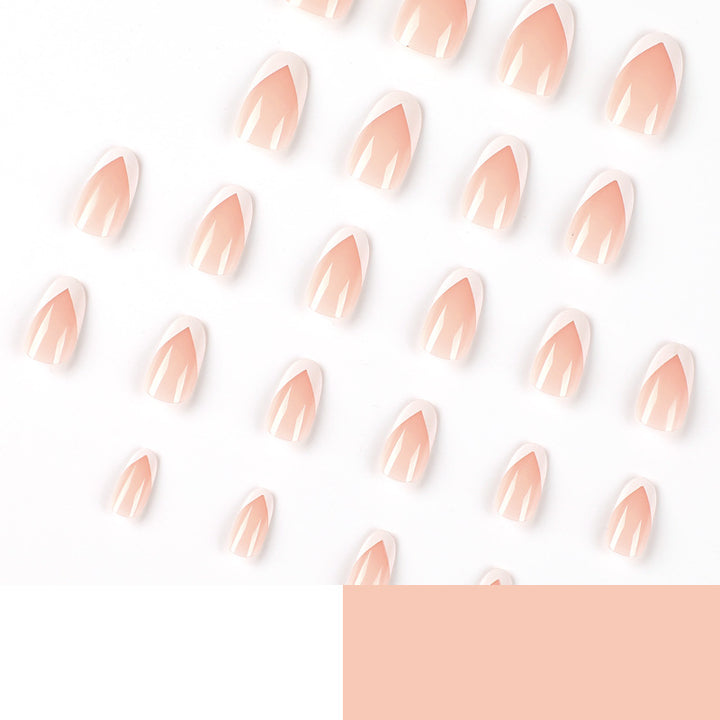 Elegant Artificial Nails with French Tip Kalsten