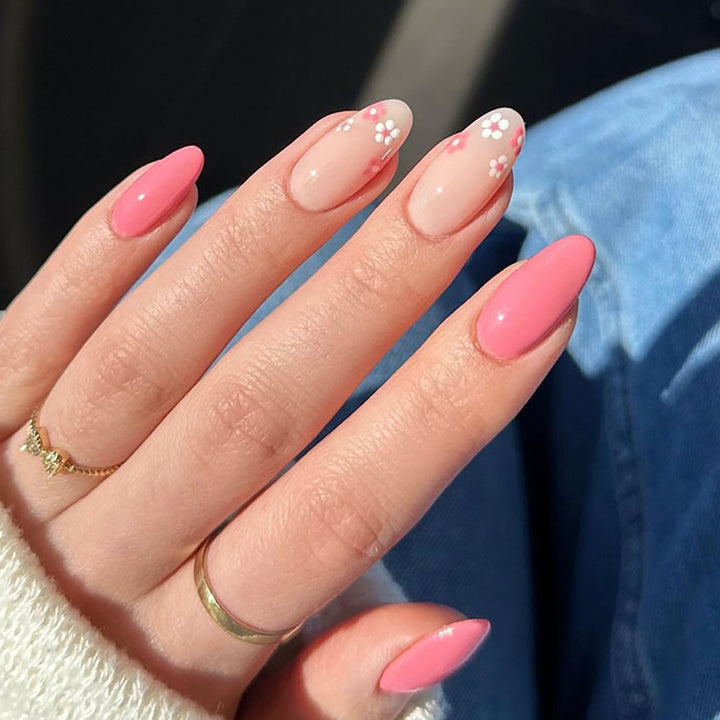 Elegant Almond-Shaped Press-On Nails  1791110505