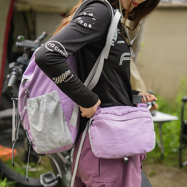 Lightweight Multi-Pocket Backpack with Detachable Pouch Kalsten