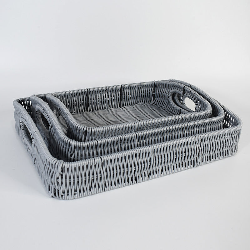 Stacking Woven Storage Trays Kalsten